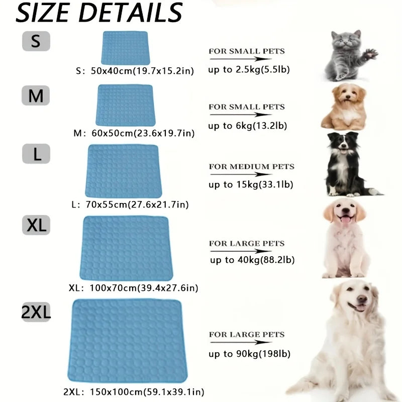 Pet Cooling Mat  great for summer  Extra large bed for small and large pets