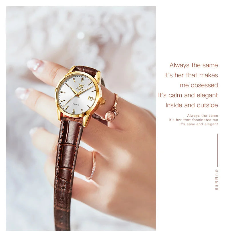 OLEVS Delicate women's watch. Luxury accessory, perfect also for everyday life