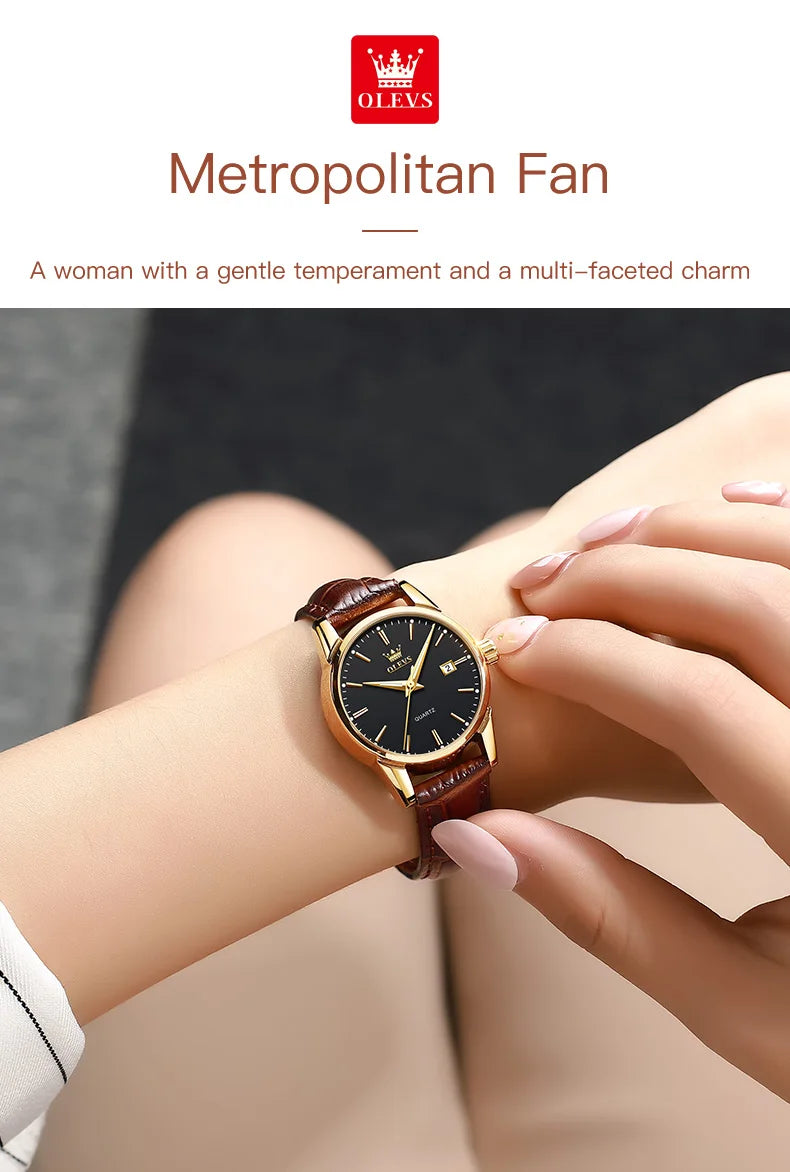 OLEVS Delicate women's watch. Luxury accessory, perfect also for everyday life