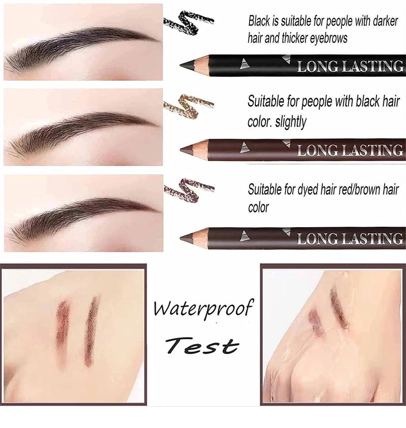 6/12Pcs Eye Brow Pencil Waterproof