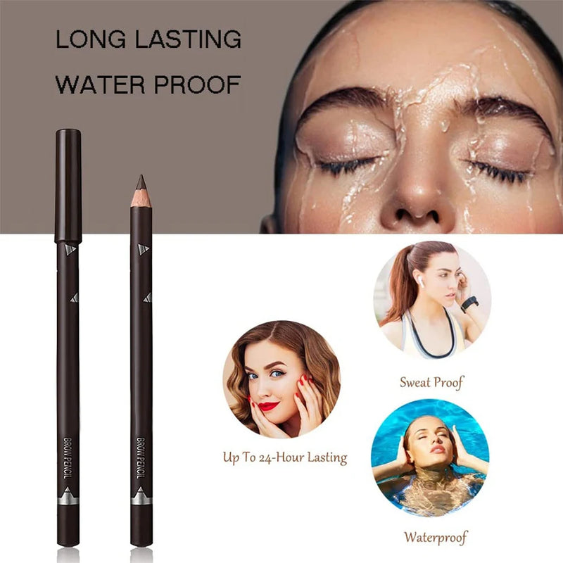 6/12Pcs Eye Brow Pencil Waterproof